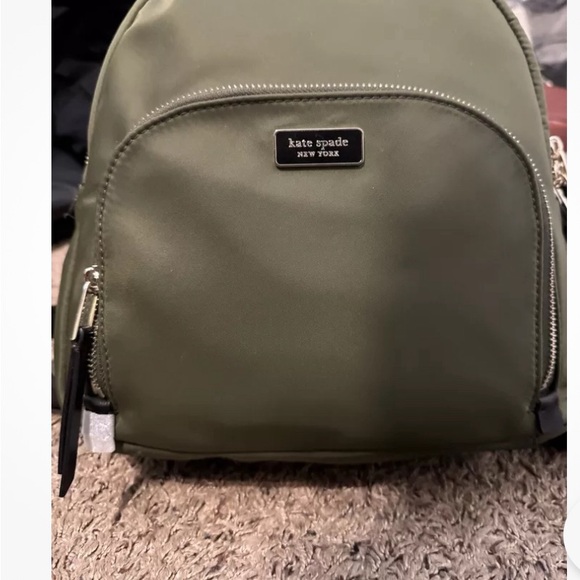 Kate Spade New York NWOT Dawn Sapling Green Nylon Meduim Backpack - Picture 2 of 8